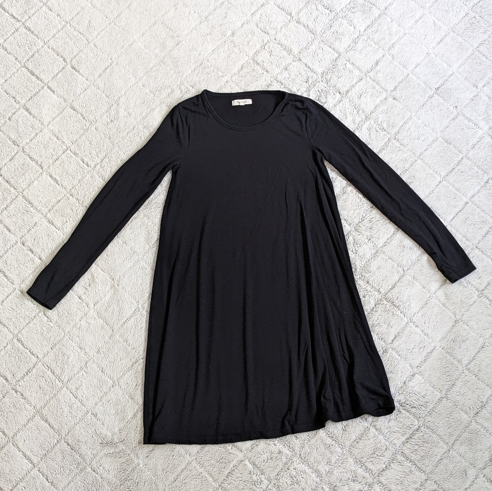 Madewell Black Tunic Dress Women’s XXS Long Sleeve Loose Fit